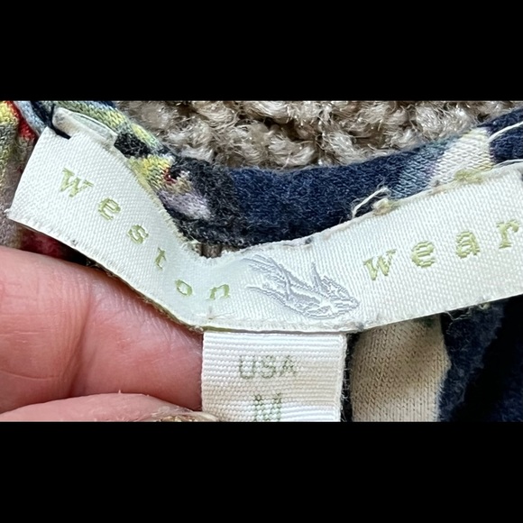 Weston Wear Women's floral Blouse tunic Top Sleeveless Tie in back boho  size M - Picture 9 of 9